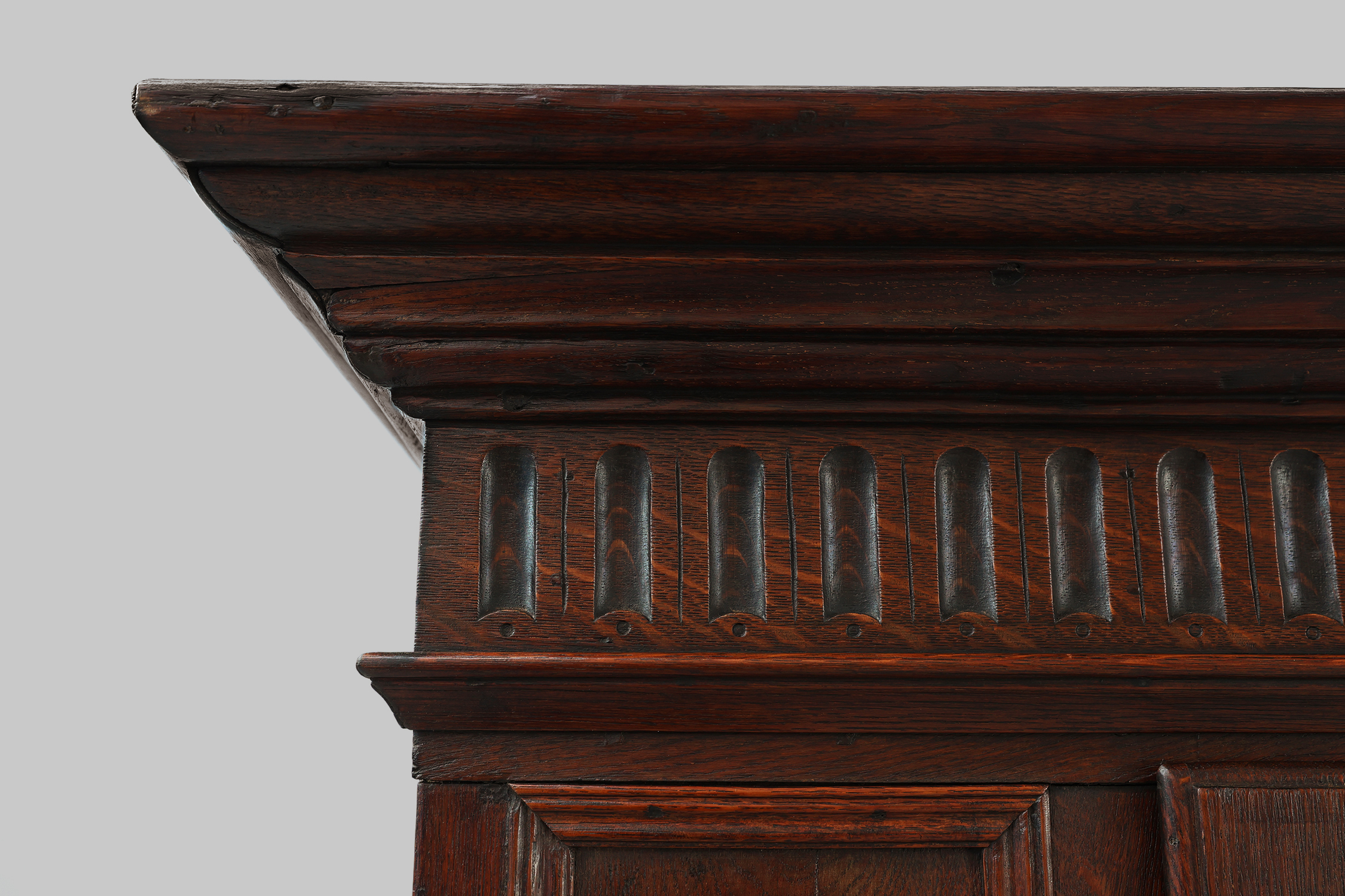 French 16th Century Antique oak hand carved wardrobe thumbnail